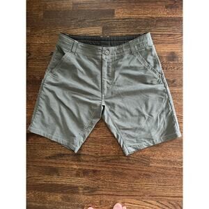 Kuhl Shorts Mens 32 Silencr Grayish-Green Performance Hiking Outdoor Quick Dry